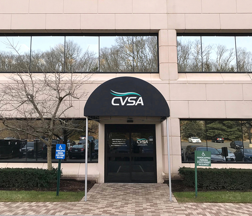 Vascular Surgeon Entrance & Awning | CVSA, P.C. | Bridgeport & Milford, CT